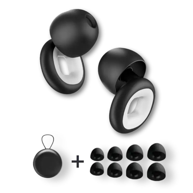 WARDEN moto earplugs in black and white